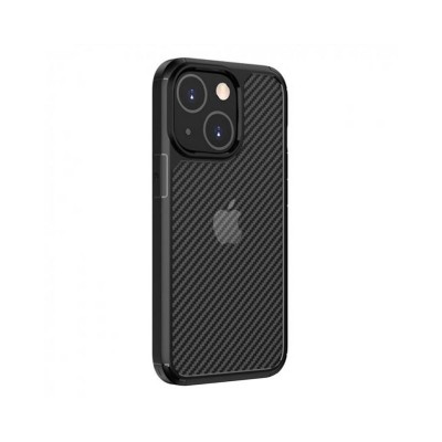 Husa Premium iPhone 13, Carbon Fuse, Negru